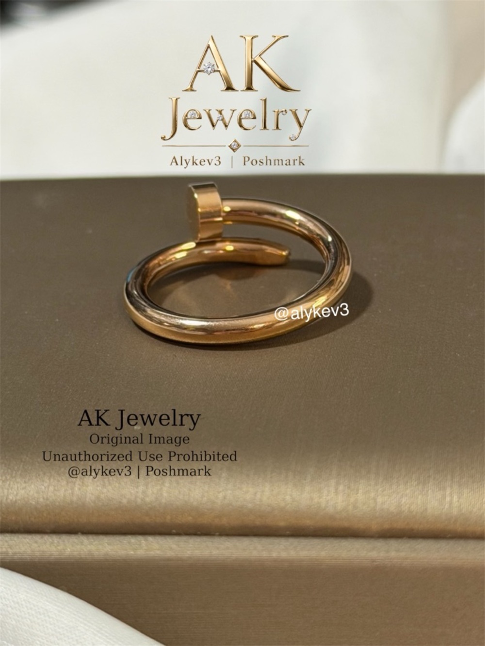 💎LUXURY RING Pink Rose Gold 18k Nail Design Stainless Steel, Men Women Style gp - Picture 4 of 5